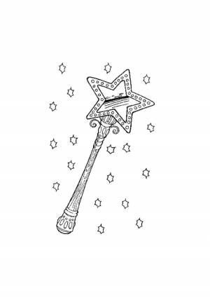 Волшебная палочка раскраска