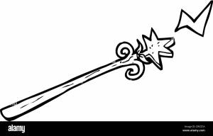 Волшебная палочка раскраска