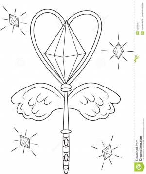Волшебная палочка раскраска для детей