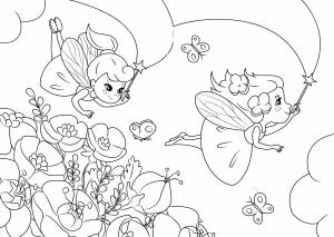 Раскраска Феи с волшебной палочкой