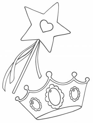 Раскраска Волшебная палочка