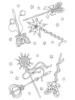 Раскраски Волшебная палочка