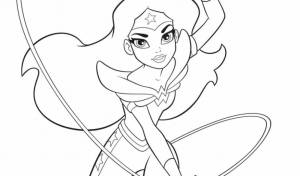 Раскраска Чудо-женщина