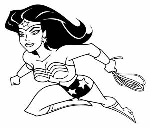 Раскраски Чудо женщина