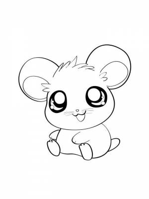 Раскраска Аниме животные для девочек