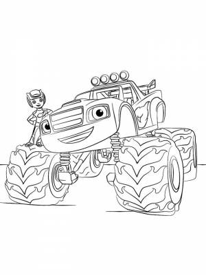 Раскраска Вспыш и чудо машинки   в формате