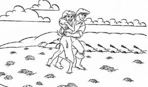 Раскраски Ариэль и принц Эрик