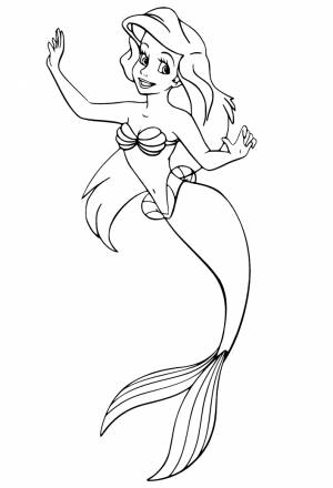 Раскраски Ариэль