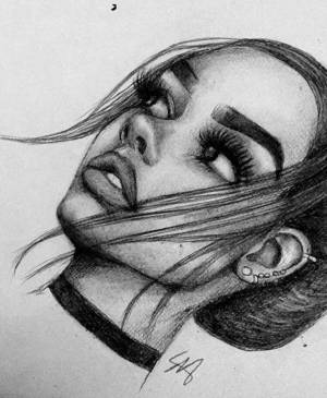 Рисунки сложные карандашом девушки