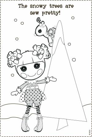 Раскраска Лалалупси и ёлочка