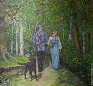 Авторская картина Барышня-крестьянка