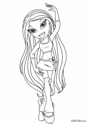 Раскраска Братц-балерина