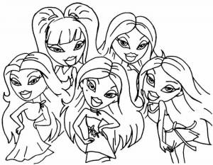 Раскраски Братц