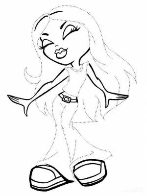 Раскраски для девочек куклы Братц