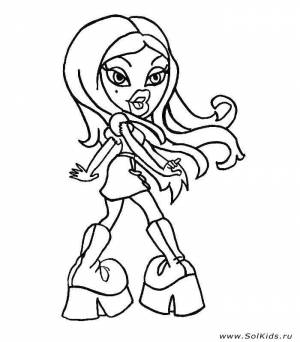 Раскраски Братц  для девочек картинки