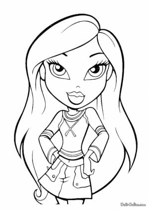 Раскраска Братц состав