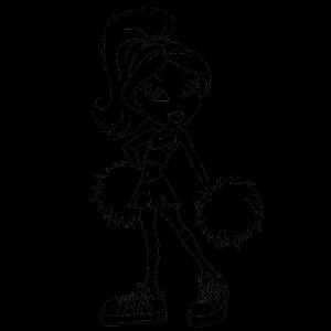 Раскраска Братц модница