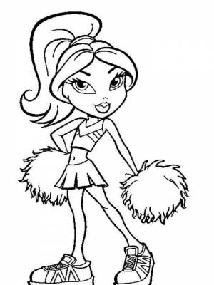 Раскраска Братц картинка для детей