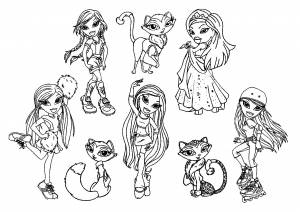 Раскраска Братц