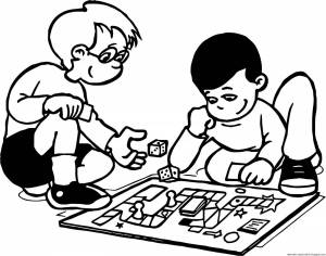 Раскраски Детские игры