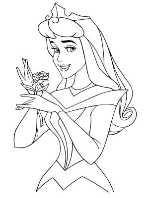 Спящая красавица с розой