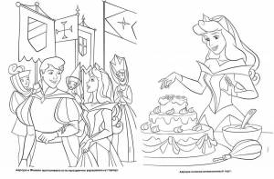 Раскраски Шарль перро спящая красавица