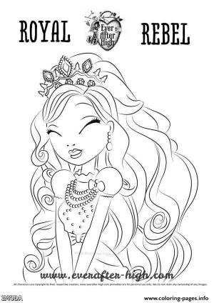 Print Ever After High Royal Revel Cute coloring pages