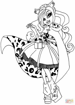 Раскраска Monster High