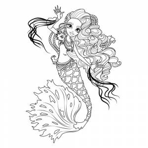 Раскраска Сирена Фон Бу