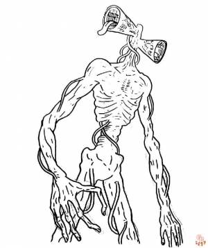 Проявите творческий подход с раскрасками Голова сирены