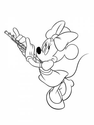 Раскраска Минни Маус   в формате