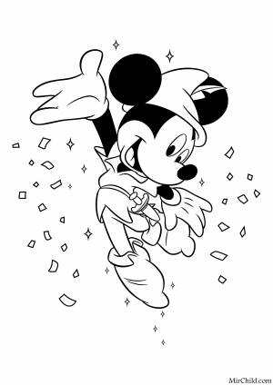 Картун маус раскраска