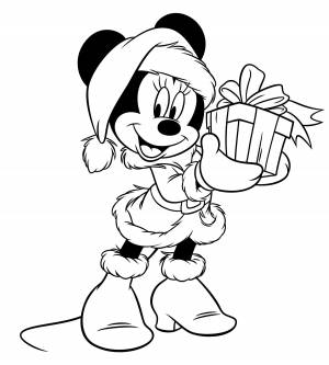 Минни Маус на Рождество