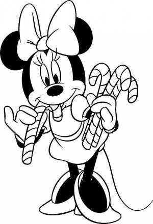 Раскраски Раскраска Минни маус Диснеевские раскраски, Download print coloring page