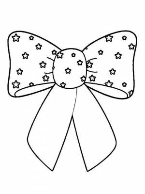 Раскраска Бантики   в формате