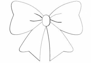 Раскраски бантики детские