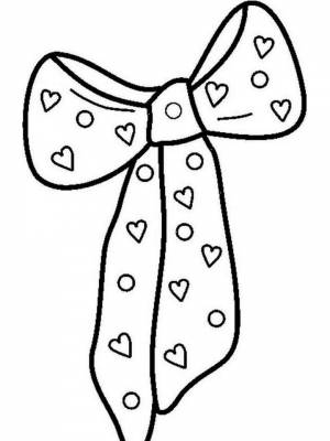 Раскраска Бантики картинка  для мальчиков