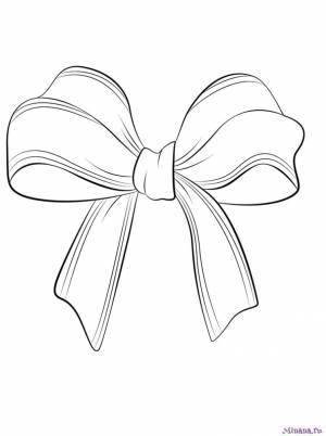 Раскраски бантики