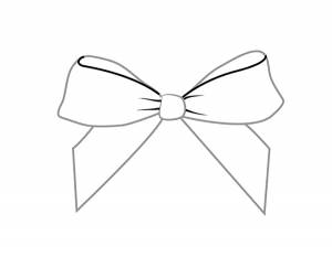 Раскраска бантик  и