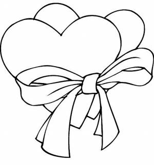 Раскраска Бантик