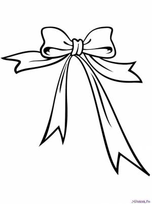 Раскраски бантики