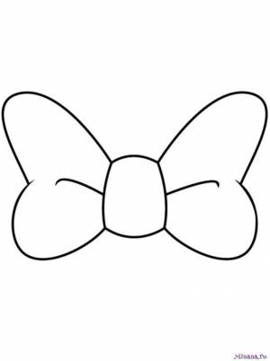 Раскраска бант 4