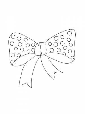 Раскраска Бантики  онлайн