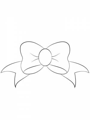 Раскраска Бантики   в формате