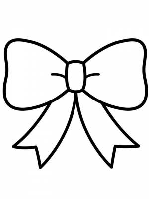Раскраска Бантики   в формате