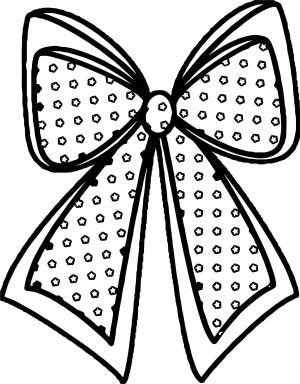 Бантик раскраска для детей