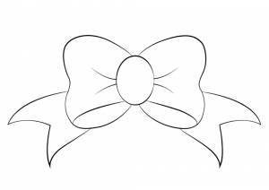 Раскраска Бантик