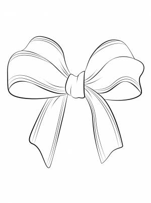 Раскраска Бантики