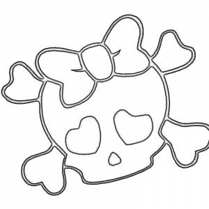 Раскраска Правильный бантик