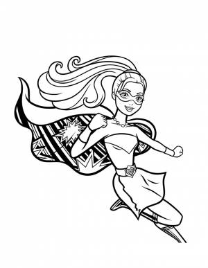 Раскраска Барби Супер Принцесса, Супер Блестка